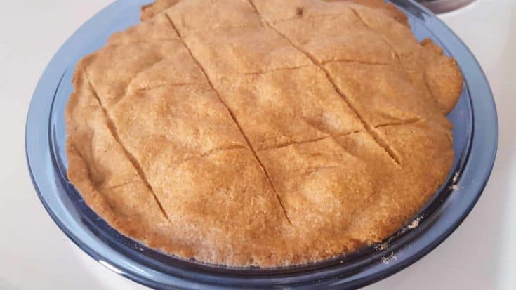 Whole Wheat Pie Crust (made from hard red wheat berries)