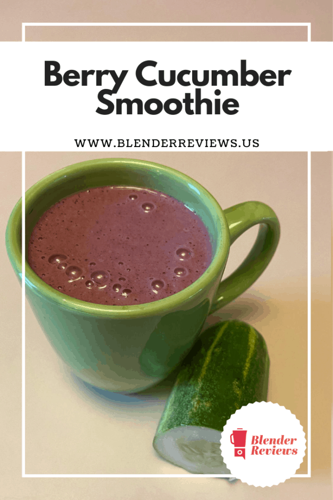 Berry Cucumber Smoothie in the Vitamix blender