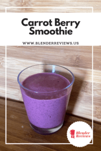 Carrot berry smoothie