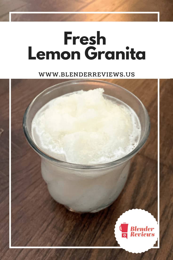 Fresh Lemon Granita in Jul 2023 BlenderReviews.us