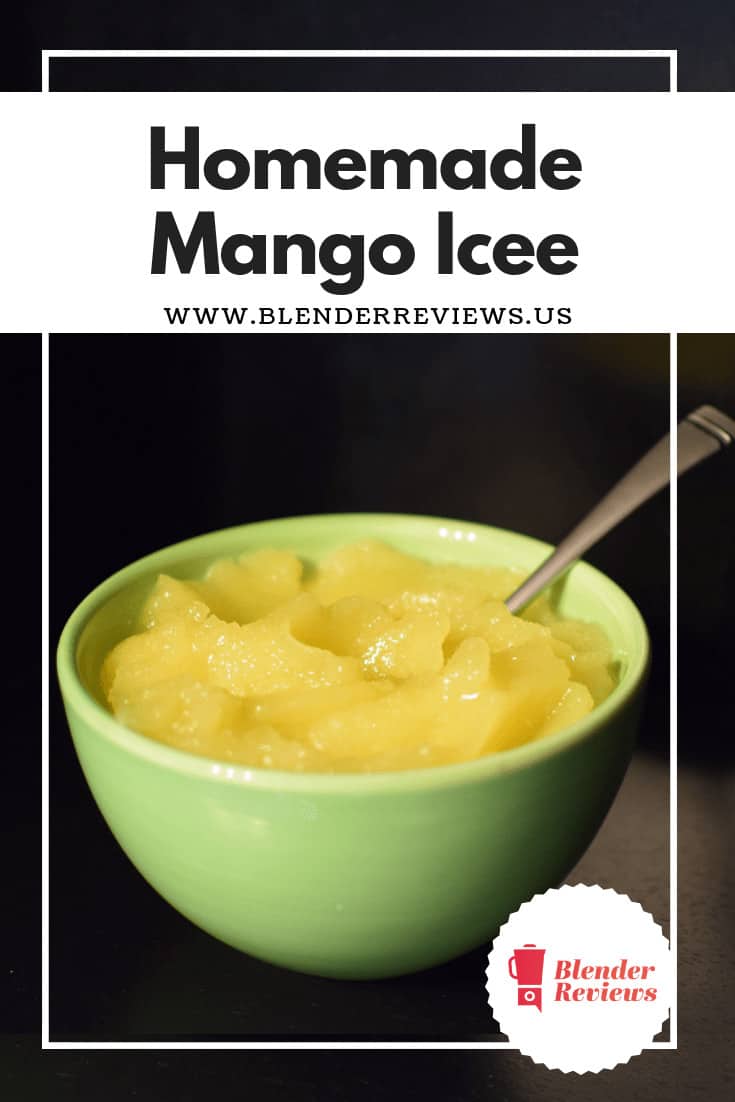 Homemade Mango Icee