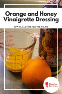 Orange and honey vinaigrette dressing